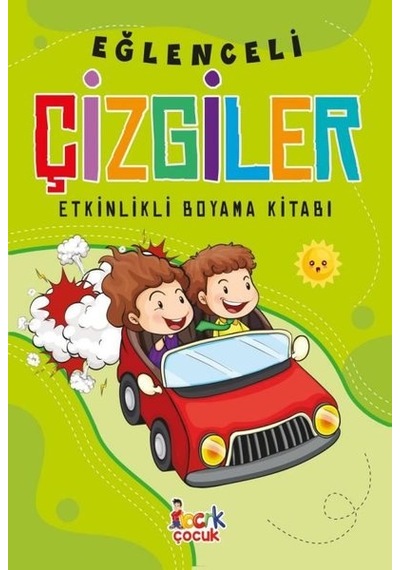 Eğlenceli Çizgiler - Etkinlikli Boyama Kitabı- Bıcırık Yayınları