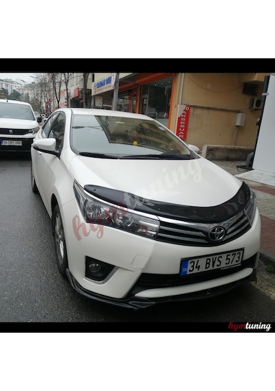 Toyota Corolla Uyumlu Kaput Rüzgarlığı. Kaput Maskesi. Parlak  Siyah