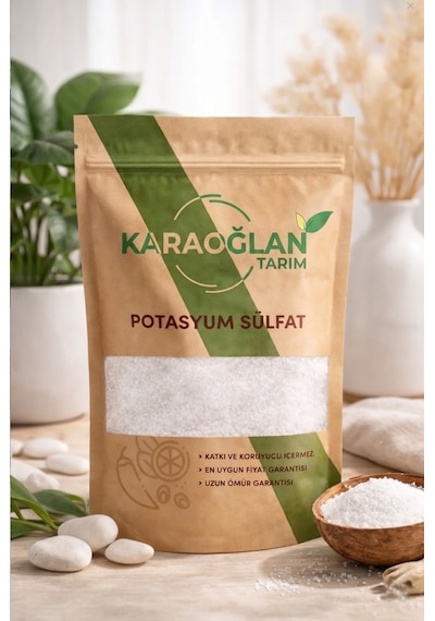 Saf Potasyum Sülfat 2 Kg - Sebze, Meyve Ve Çiçekler İçin Verim Artırıcı Üst Gübre 1 Adet