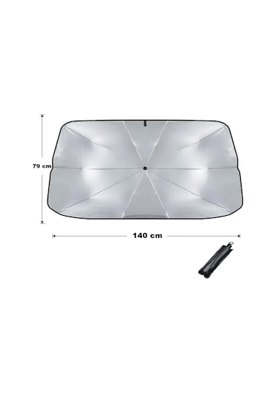 Point Oto Katlanabilir Güneşlik Şemsiye Ön Cam Gölgelik 140-79cm
