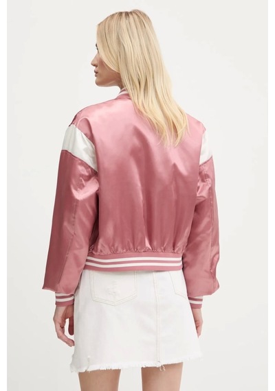 Tommy Jeans Tjw Scrıpt Varsıty Jacket Kadın Pembe Ceket Dw0dw20960tı0 Pembe