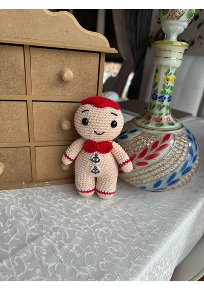 Amigurumi Kurabiye Adam Gıngerbread Man 15 Cm