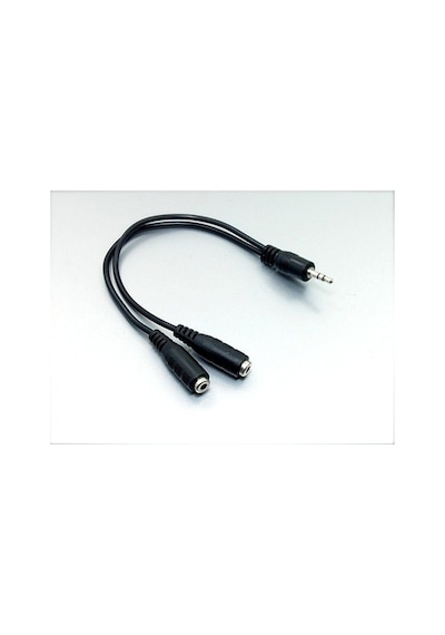 Electroon 3.5Mm Erkek - 2X3.5Mm Dişi Kulaklık Çoklayıcı 20Cm