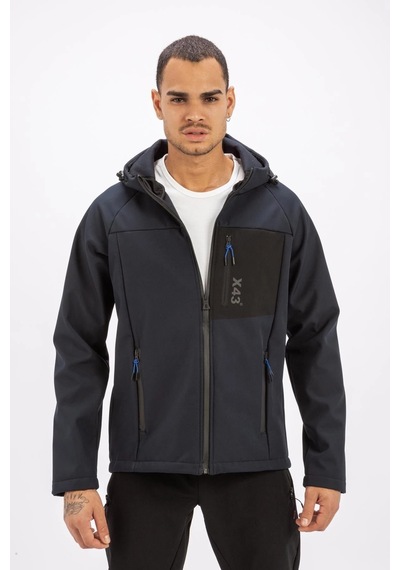 Exuma Erkek Softshell Mont Siyah