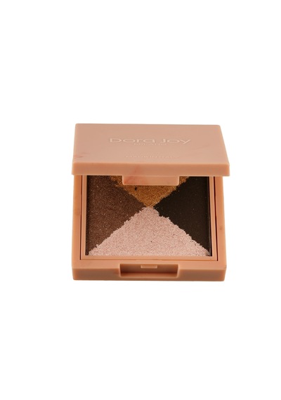 4'lü Toz Far Bronze Heat 03 Mat & Işıltılı Talc Free Hyalüronik Asit & E Vitamini / My Joy Eyeshadow Quad Çok Renkli