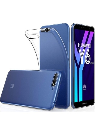 Adige Huawei Y6 2018 Kılıf Kamera Korumalı Süper Silikon