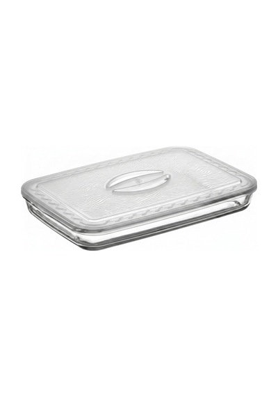 Paşabahçe Borcam Uyumlu Plastik Kapak 40x27 Cm Dikdörtgen Borcam Kapağı - Fırın Kabı Saklama Kapağı, Bpa İçe