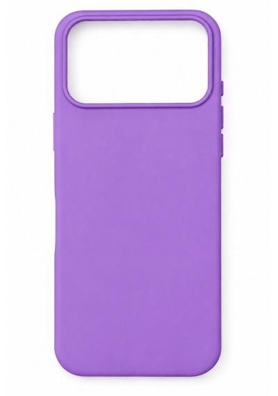 Apple Uyumlu İphone 17 Pro Max / 18 Pro Max Uyumlu Kılıf Renkli Lansman İçi Kadife Yumuşak Kamera Yükseltili Silikon Lila