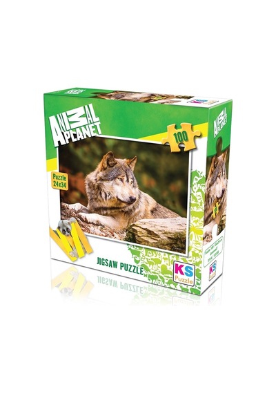 Ks Puzzle 100 Parça Animal Planet Lonewolf Yalnız Kurt