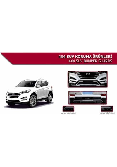 Hyundai Tucson Ön Arka Tampon Koruması Difüzör 2015-2018