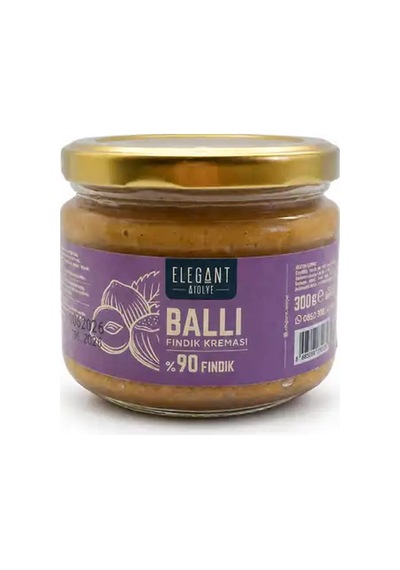 Elegant Ballı Fındık Kreması %90 Fındık 300 G
