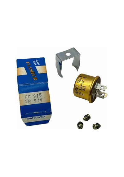 Flasher 24v Flaşör 3 Uçlu Unıversal alüminyum Taıwan N11.8584