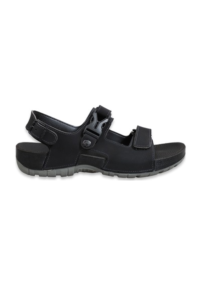 Konfores 1522-9829-2 Tam Anatomik Erkek Sandalet Siyah Çok Renkli