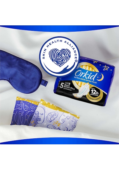 Orkid Ultra Ekstra Gece Ekstra Plus Hijyenik Ped 14 Adet