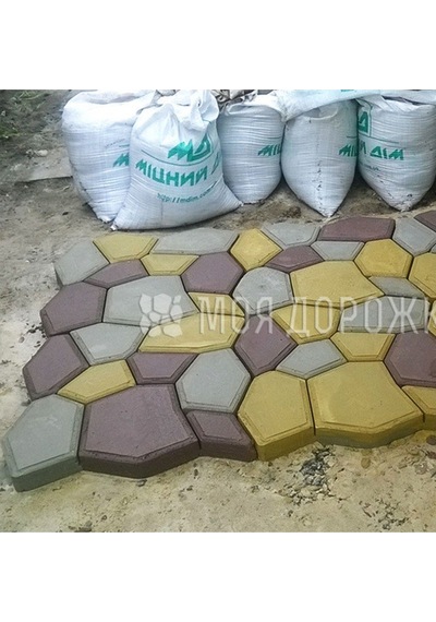 Bahçe Taş Kalıp Beton Kalıbı Zemin Kaplama Kalıbı 42x40 Cm 8 Adet