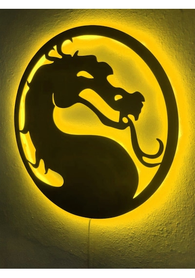Mortal Kombat Led Işıklı Tablo (523523837)