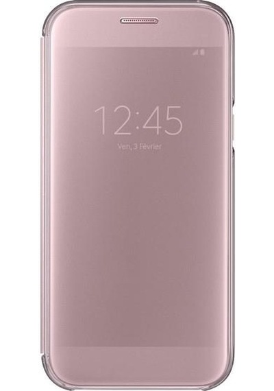 Galaxy A5 2017 İle Uyumlu Clear View Cover Kılıf Pembe Ef-za520cpegww