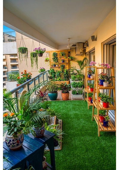 Grass Dekoratif Suni Çim Halı Balkon Bahçe Teras İç Dış Mekan Yeşil Yapay Çim Halı 7 Mm