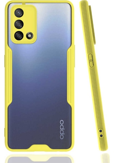 Oppo A74 4g Kılıf Zore Parfe Kılıf - Sarı