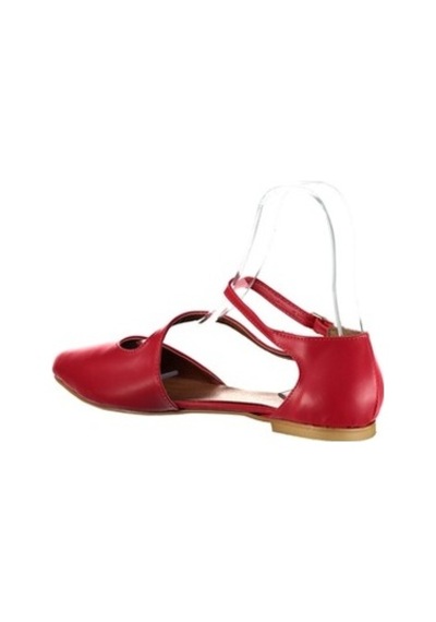 Fox Shoes Kırmızı Kadın Babet D726016909