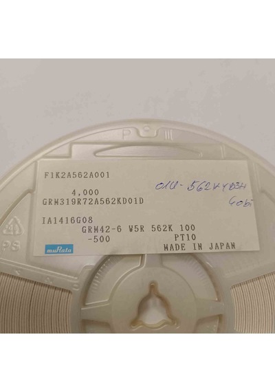 Grm42-6w5r562k100-500 5,6nf 100v 1206 Smd Seramik Kondansatör 1000 Adet