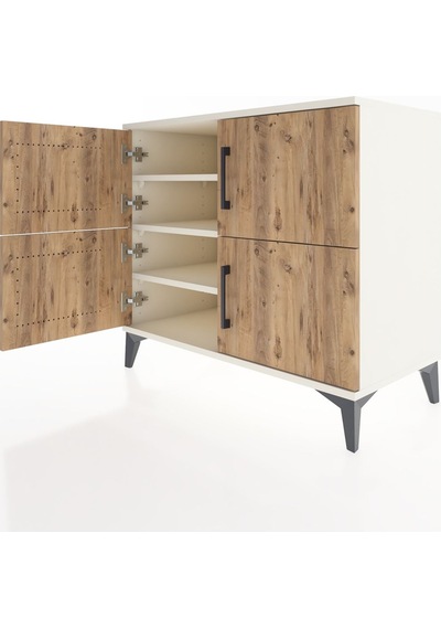 Hyperion Şifonyer 4 Raflı 4 Kapaklı 88x44x80 Aytaşı-çam Aytaşı