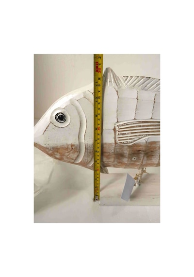 Ahşap Dekoratif Balık 60 Cm Balık Biblo Ayaklı