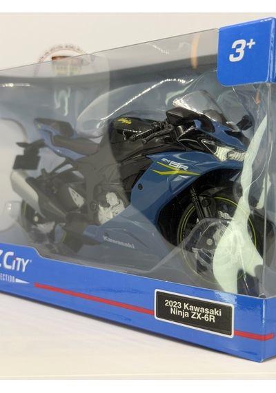 Kawasaki Ninja Zx-6r 1:12 Lacivert Diecast Motosiklet Model