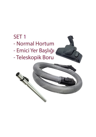Arçelik Uyumlu S 4310 Süpürge Hortumu Başlığı Fırçası Borusu