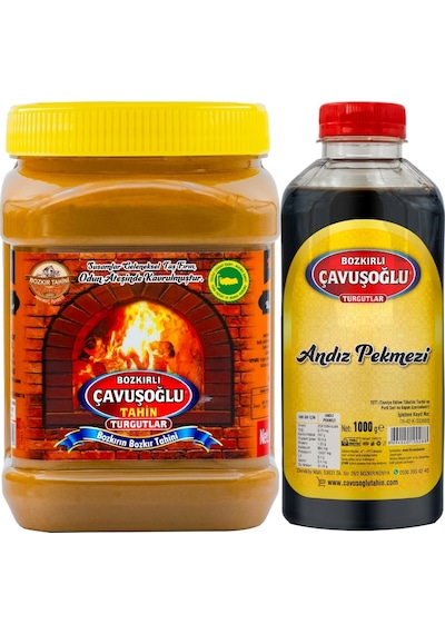 Bozkırlı Çavuşoğlu Kepekli Bozkır Tahini 930 G + Andız Pekmezi 1 KG