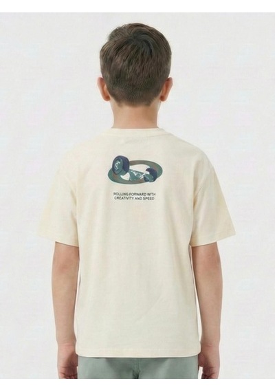 Xo Kids Erkek Çocuk Tişort 4-13 Yaş 1950 Bej