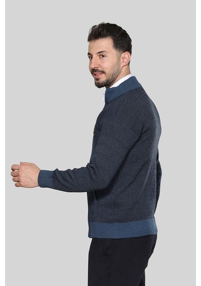 Kzctekstil Erkek Triko Akrilik Kalın Dokulu Klasik Fit Fermuarlı Cepli Kışlık Baba Hırka Mavi Kzctekstil Erkek Triko Akrilik Kalın Dokulu Klasik Fit Fermuarlı Cepli Kışlık Baba Hırka Mavi