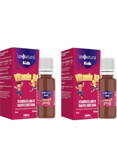 Venatura Kids Vitamin D3 20Ml Damla 2 Adet