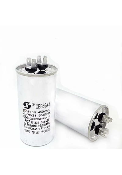 Kondansatör 40+1,5 Μf 370v-470v Ac Kapasitör Çiftli