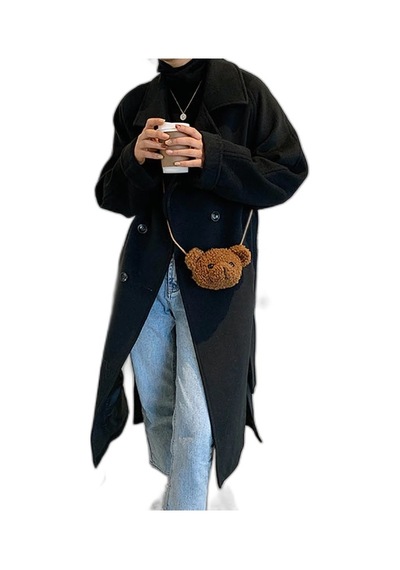 Teddy Minibag Peluş Dokuma Omuz Çantası