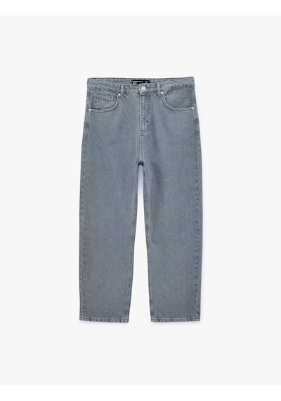 Koton Pamuklu Bol Normal Bel Oversize Baggy Jean Pantolon Gri 7wam40137nd Koton Pamuklu Bol Normal Bel Oversize Baggy Jean Pantolon Gri 7wam40137nd