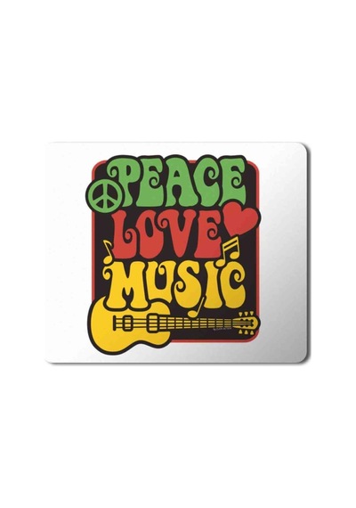 Peace Love And Music Mouse Pad Mousepad