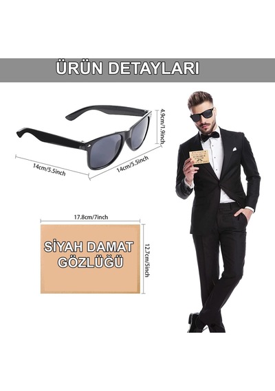 Damat Gözlüğü Düğün Ve Bekarlığa Veda Partisi Aksesuarı Nessiworld