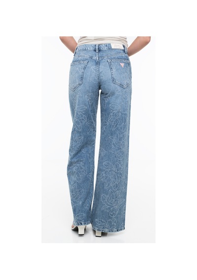 Guess Indigo Relaxed Fit Kadın Jean Pantolon W6ga2kd1069 Mavi