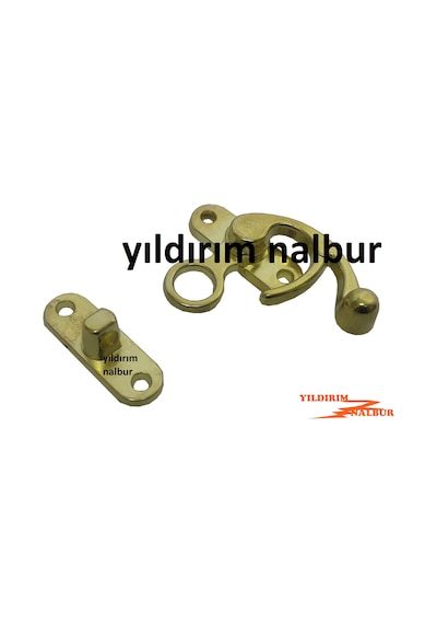 Kutu Kilidi 4 Adet Halkalı Altın Sarı Sandık Kilidi Büyük Tip Hob
