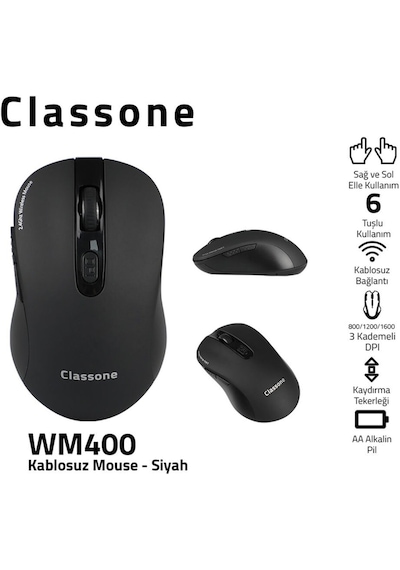Classone TL5005 15.6" Su Geçirmez Notebook Laptop El Çantası + WM