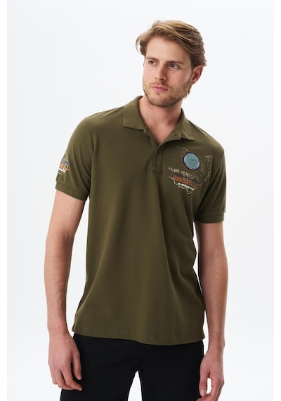 AR-MA Arma Erkek Regular Fit Baskılı % 100 Pamuk Pike Polo Yaka Tişört Y29374355102 Haki