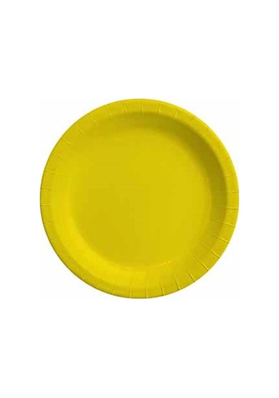TPL5763 Sarı Pastel, 8 adet Tabak 23cm