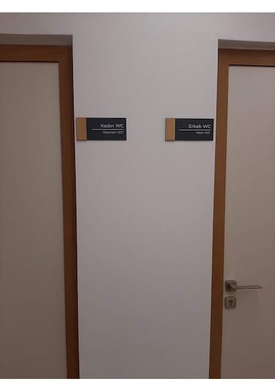 Meşe Serisi Pleksi WC Yönlendirme Seti
