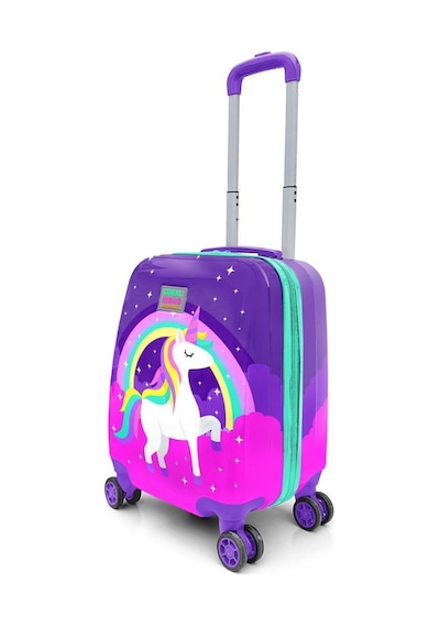 Coral High Kids Mor Su Yeşili Unicorn Desenli Çocuk Valizi 16729