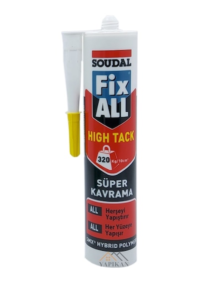 Soudal Fixall Korniş Yapıştırıcı Montaj Silikonu Beyaz 290 Ml (536540935)-Soudal Fixall Beyaz 290Ml Beyaz