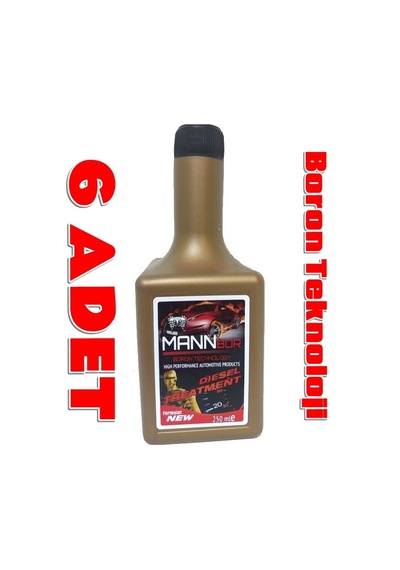 Mannbor Boron Teknoloji Dizel Mazot Yakıt Katkısı 250Ml x6 Adet N11.15