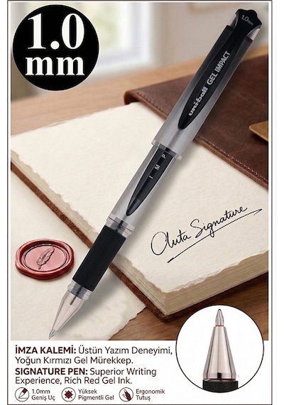 İmza Kalemi 1 Adet Uniball Jetstream 1.0 Mm Roller Pilot Kalem Sx-210 Hızlı Yazı Kalemi Roller Uçlu Likit Mürekkepli Siyah