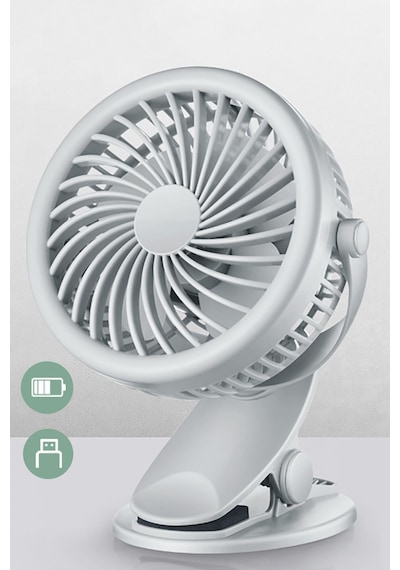 360 Dönen Taşınabilir Puset Fan Mandallı Kıskaçlı Model Bebek Arabası Araç İçi Fan Soğutucu Sessiz