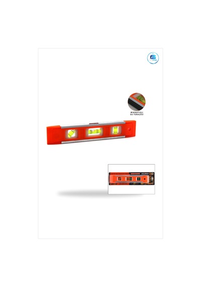 Manyetik Su Terazisi 9 İnç 230 Mm Mini Alüminyum Gövdeli Hassas Ö